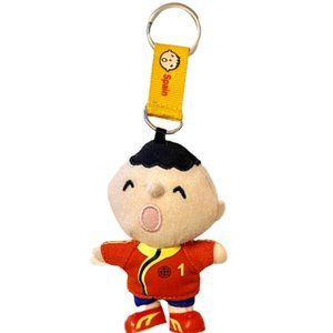 Soccer Minna No Tabo Spain Plush Keychain 3.5 in.